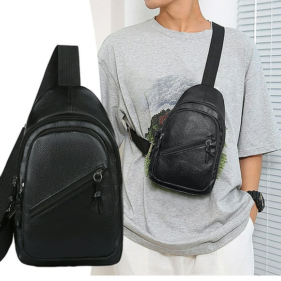 PRETXORVE Strap Crossbody Backpack with Hole Strap Backpack Hiking Backpack Multipurpose Crossbody Chest