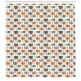 thumbnail image 3 of Ambesonne Cats Shower Curtain, Kitties with Eyeglasses, 69"Wx70"L, Multicolor, 3 of 3