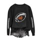 thumbnail image 1 of Ailaofu Football Sweatshirts for Women Oversized Crewneck Sweatshirt Cute Crewnecks Holiday Long Sleeve Rugby Sweat Shirts, 1 of 4