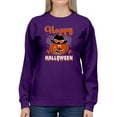 thumbnail image 1 of Happy Halloween Fun Pumpkin Sweatshirt Women -Image by Shutterstock, Female 5X-Large, 1 of 4