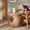 Terracotta, variant on Safavieh Irelyn Modern Magnesium Oxide Oval End Table, Gray