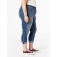 thumbnail image 4 of Levi Strauss Signature Women's and Women's Plus Mid Rise Capri Jeans, Sizes 2-28, 4 of 4