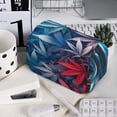 thumbnail image 7 of Kdxio Red And Blue Leaves for Double Compartment Pen Case Oxford Organizer with Zipper Pockets for Students Artists, 7 of 7