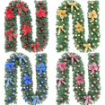 thumbnail image 2 of Guirnalda artificial de vegetación suave, guirnaldas de flores artificiales con luces LED para decoración para fiesta de boda, vacaciones de Navidad, 2 of 4