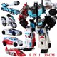 thumbnail image 1 of Juguete de transformación HaiZhiXing 5 en 1, figuras de acción de Anime Devastator, Robot, coche, avión, tanque, modelo de motocicleta, regalo para niños, nuevo Fivean unisex, 1 of 2