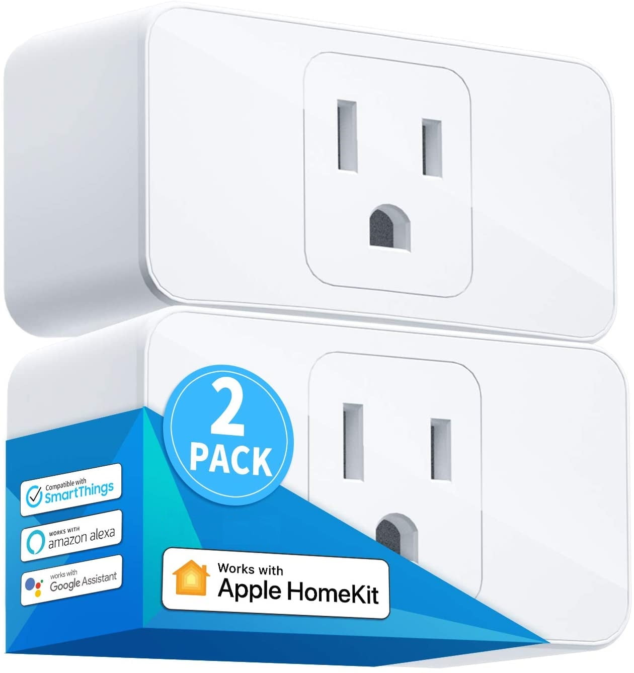 5 Pack Smart Wi-Fi Mini Outlet Plug Switch Works With Echo Alexa Remote Control 