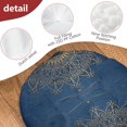 thumbnail image 4 of Round Meditation Cushion, 22" Dutch Velvet Floor Pillow with PP Cotton Filling for Yoga, Zen, Reading, and Floor Seating, Boho Print, 4 of 5