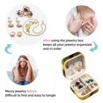 thumbnail image 4 of Thanksgiving Pear Travel Portable Square Jewelry Box with Necklace Organizer, Earring Organizer, and Display Case - Ideal for Rings, Earrings, Necklaces, Bracelets, and More, 4 of 6