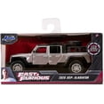 thumbnail image 5 of Jada 32031 2020 Jeep Gladiateur Camionnette Argent avec Toit Noir Fast & Furious Film 1-32 Voiture Miniature Moulée sous Pression, 5 of 5