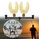 thumbnail image 5 of Soporte portátil para caña de pescar con soporte para poste de portería de pesca Buzz Bar Pod 31cm blanco luminoso, 5 of 9