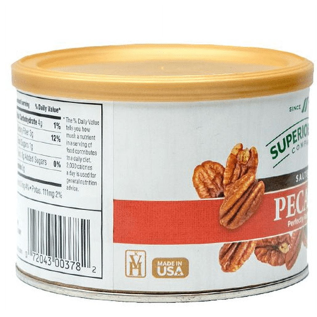 (3 pack) Superior Nut Company Salted Roasted Pecans, 5.5 oz