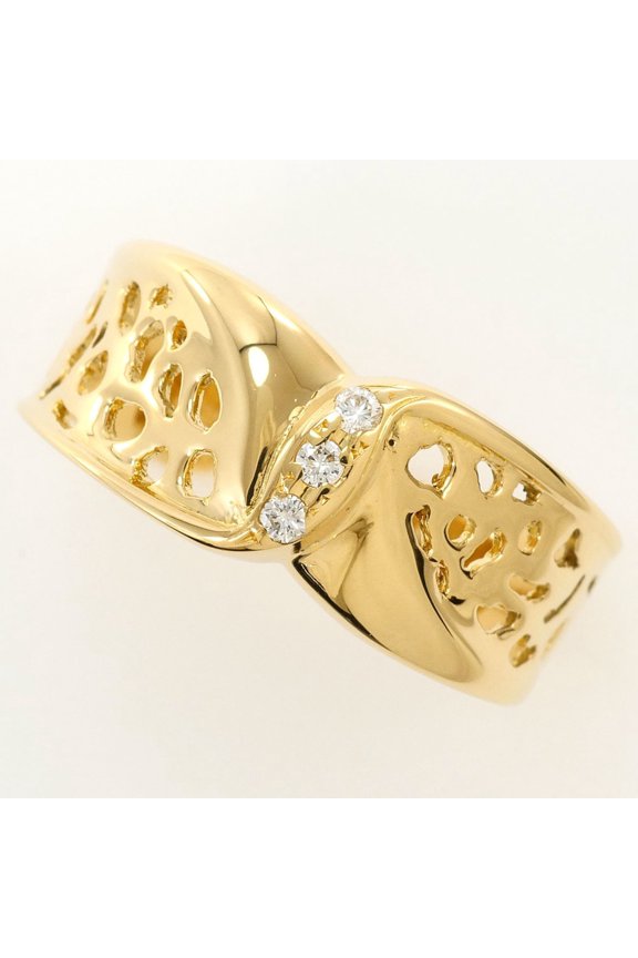 Pre-Owned 18K (18-karat) yellow gold ring with 1 diamond (no carat marking), includes...
