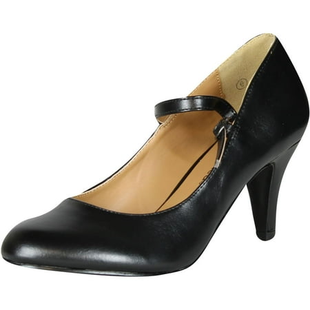 

City Classified Womens Kaylee-H Pumps Shoes Black Pu 9