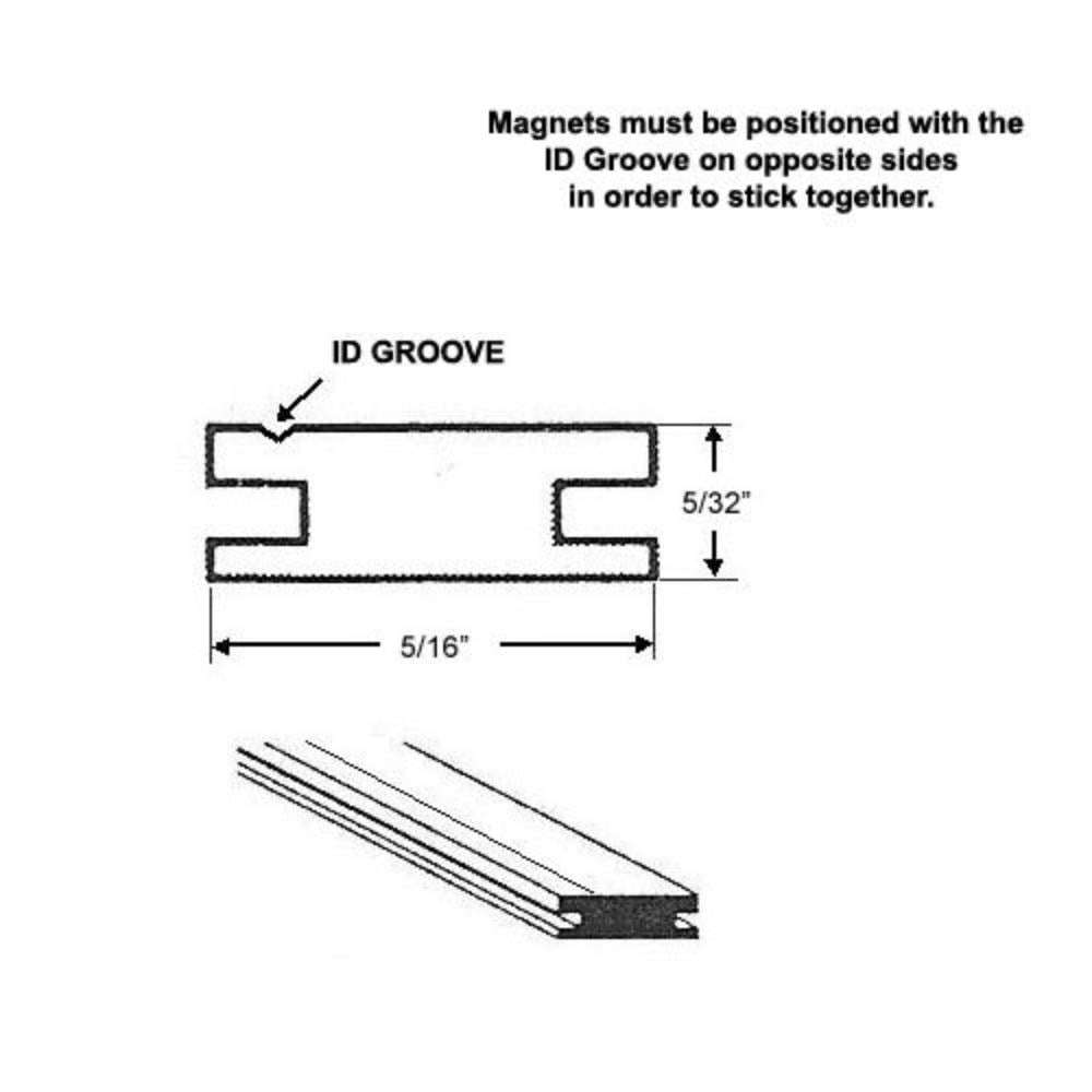 Details about   Flexible Magnetic Strip Insert For Framed Swing Shower Doors With 3/8" Width 