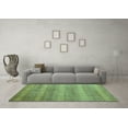 thumbnail image 3 of Ahgly Company Indoor Rectangle Abstract Turquoise Blue Modern Area Rugs, 2' x 5', 3 of 4