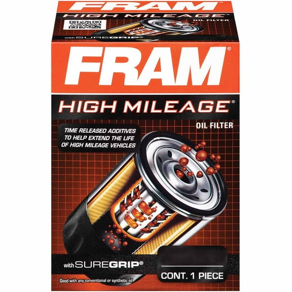 FRAM High Mileage Oil Filter, HM8A Fits select: 1975-1996,2004 FORD F150