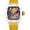 Yellow, variant on Men’s Fashion Colorful Smiley Face Watch – Trendy Creative Big Face Tonneau Men Wristwatch with Silicone Strap, Unique Cool Luminous Design Gift Watch