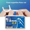 thumbnail image 3 of 50 Pcs/Set Toothpick Tooth Stick Floss Ultra-thin Dental Flosser Oral Hygiene Dental Health Plastic Floss, 3 of 9