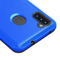 Samsung Galaxy A11 Phone Case Full-Body 2 Layer Shockproof Protection Heavy Duty Armor Hard Plastic & Shock Absorption Rubber Rugged Bumper Hybrid Cover [BLUE] Case for Samsung Galaxy A11 (2020)
