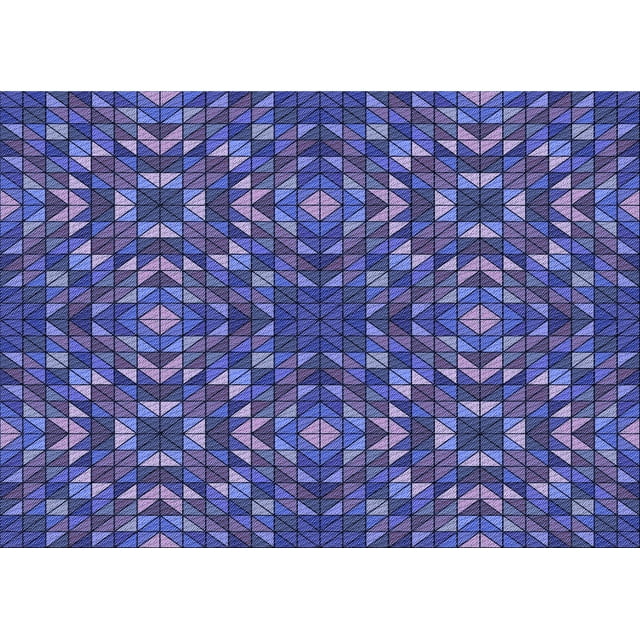 Ahgly Company Tapis d'Intérieur Lavables à la Machine, Rectangle de Transition Bleu Ardoise Clair, 4' x 6'