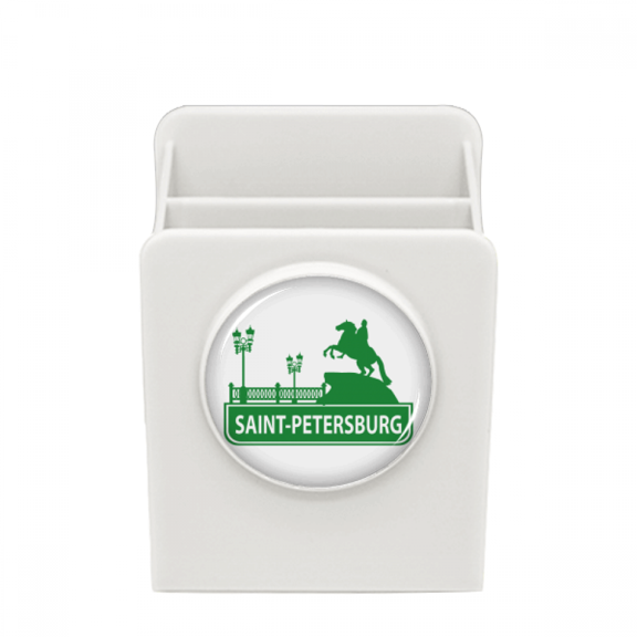 Petersburg America Landmark Desk Pencil Holder Cup Pen Organizer