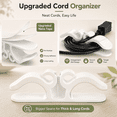 thumbnail image 4 of ChrumpTon Cord Organizer for Appliances Kit, 9 Appliance Cord Organizers with 50 Multicolor Reusable Cable Ties, Self-Adhesive Cord Management Kit for Coffee Makers, Mixers, Toasters and Small Applia, 4 of 10