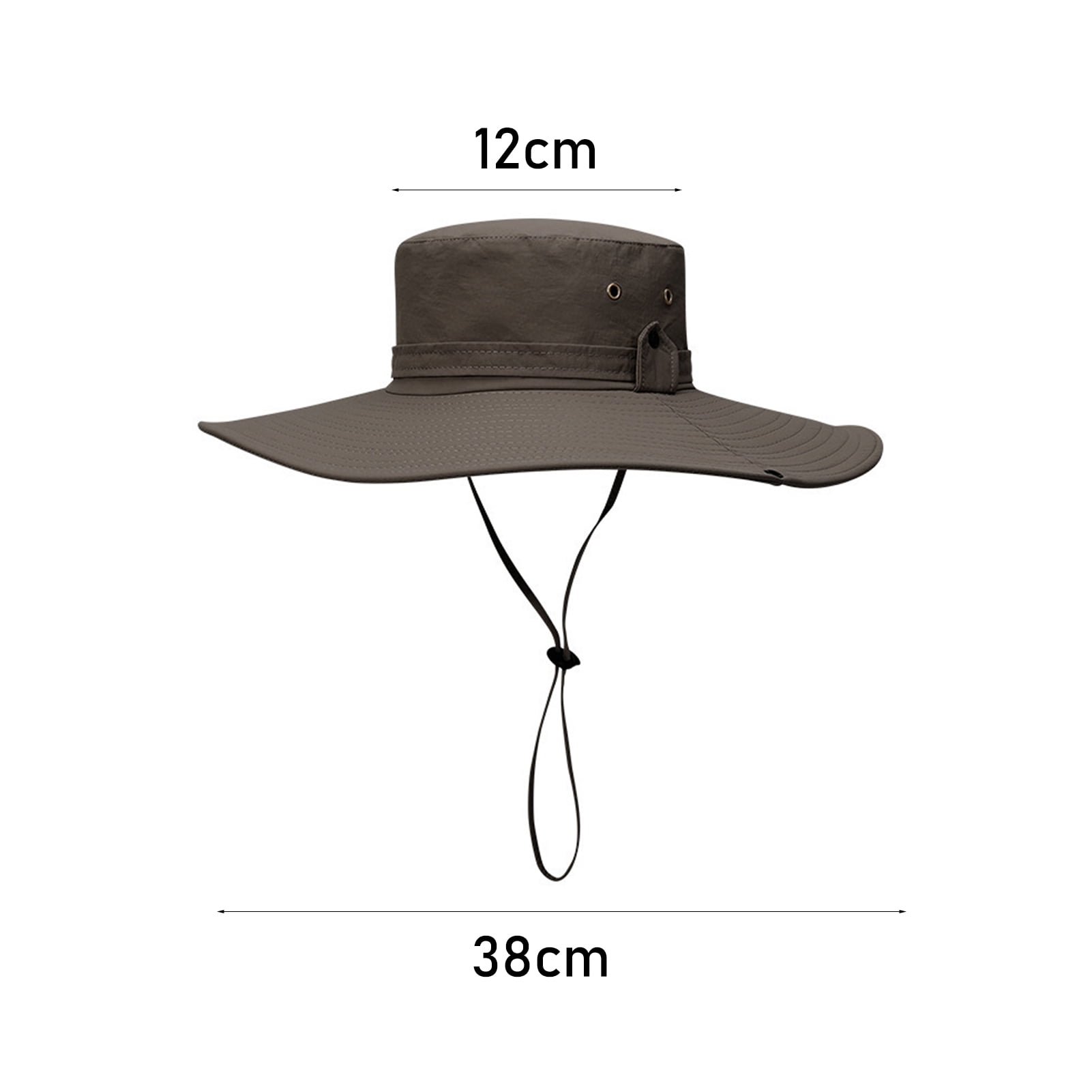 Unisex Bucket Hat Pack Cotton Polyester Sun Protection Fishing Hat UPF 50+ Foldable Sun Hat for Men and Women - Black Boonie  main image 2