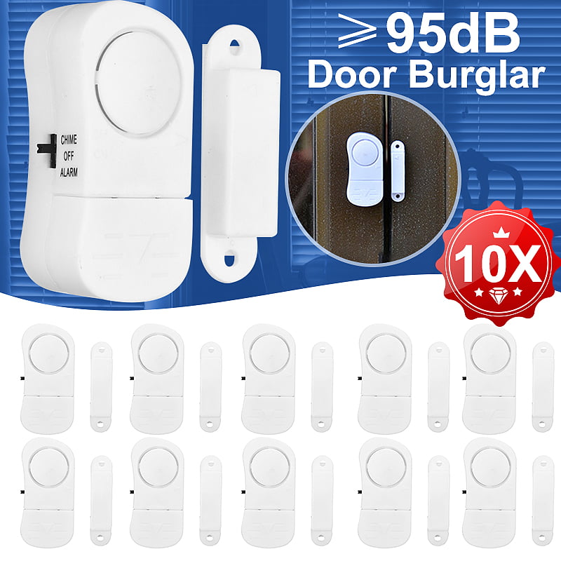 4 Pack Door Window Alarm Home Personal Security Wireless Sensor Burglar Office,Home Security Protection Wireless Alarm for Kids Safety
