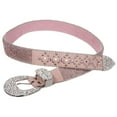 thumbnail image 2 of Snap On Western Cowgirl Alligator Rhinestone Strip Leather Belt, 2 of 2