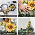 thumbnail image 4 of Non Slip Door Mat, Green Lucky Grass Clover Sunflower Fast Drying Bath Tub Mats, Absorbent Bathroom Rugs Entrance Welcome Mat, Bath MatS for Tub, Floor, Home, Kitchen, Hotel,16x24in, 4 of 6