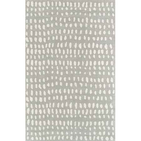 - Momeni Delmar Boho Dots Hand Tufted Wool Grey Area Rug 2'3