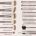 thumbnail image 2 of Juego de 3-20 brochas de maquillaje profesionales, súper suaves, para rubor, iluminador, base, corrector, sombra de ojos, herramienta de belleza para mujeres, 2 of 6