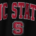 thumbnail image 4 of Men's Colosseum Black NC State Wolfpack Arch & Logo Crew Neck Sweatshirt, 4 of 4