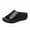 Black, variant on TKYCMSUAKI Women's Platform Sandals Comfortable Open Toe Slip On Wedge Slides Summer Casual Flatform Chunky Sandals