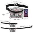 thumbnail image 6 of HAWEE Fanny Packs for Women - Slim Yet Spacious Waist Pack with Headphone Cord Access - Lightweight Fannie Hip Bag Great for Hiking, Walking, Biking, Running, Travel, 6 of 7