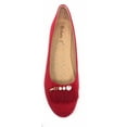 thumbnail image 4 of Victoria K Women's Faux Fur With Rhinestone Ballerina Flats, 4 of 6