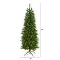 thumbnail image 4 of Nearly Natural 6' Slim Green Mountain Pine Artificial Christmas Tree with 250 Clear LED Lights, 4 of 9