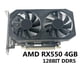 thumbnail image 3 of Tarjeta de video gráfica Yashi RX550 4GB HD DDR5 28Nm 1183(MHz)1500(MHz)128Bit DVI+HD+DP PCI-E 2.0 negro, 3 of 5