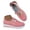 Pink, variant on Platform Slip on Womens Sneakers Suede Wide Width Casual Shoes Comfortable Orthopedic Wedge Walking Shoes (Blue,5.5)