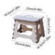 thumbnail image 3 of Taburete plegable portátil para interiores y exteriores, pequeño, para acampar, para adultos, para tren, silla de pesca compacta, de plástico, 3 of 6