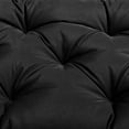 thumbnail image 5 of Topchances 39" x 39" Black Bench Cushion with Backrest and Ties, Waterproof, 5 of 10