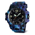 thumbnail image 1 of Reloj Digital y Análogo, Deportivo y Militar, 4 Pantallas, Retroiluminación, Resistente al Agua, con Cronómetro, Temporizador, Alarma y Fecha, Modelo 1155B, 1 of 8
