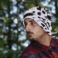 thumbnail image 3 of Cow Print Womens Cow Print Hat Men Fall Winter Cuffed Hat Warm Knit Hats Stretch Fashion Cap, 3 of 3