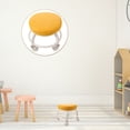thumbnail image 4 of Tineasur Tabouret Bas Orange avec Roues Siège Ergonomique à Roulettes pour la Maison et le Massage, 4 of 6