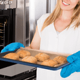 thumbnail image 2 of Free Baking Tray Set w/Non-Stick Coating, 450°F Oven Safe, Round Cake, Loaf, Muffin, Wide/Square Pans, Cookie Sheet (Blue), 2 of 6