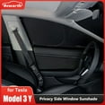 thumbnail image 2 of M3 Rear Side Window-Car Side Window Sunshade for Tesla Model Y Model 3 Highland 2024 Front Rear Windshield Privacy Curtain Window Screen Sun Shading, 2 of 7