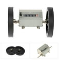 thumbnail image 3 of Compteur de Longueur 0-9999.9 Réinitialisation Grise, Compteur à Roues, Vitesse 350RPM 1 Pce pour Quotidien, Plus Pratique à Utiliser Enregistrement de Tissage, Film Plastique, Cuir, 3 of 8