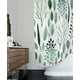 thumbnail image 2 of Cortinas de ducha Cortina de ducha floral Cortina de ducha de hojas Plantas Cortina de ducha tropical, Cortinas de ducha de tela impermeable para baño con 12 ganchos de plástico Ormromra CZJJ-XM99-6, 2 of 2