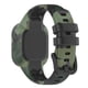 thumbnail image 3 of Kearding Correa de reloj Superficie lisa Pieza reemplazada Artesanía Transpirable Impermeable Diseño simple Correa de silicona Camuflaje verde Type3 NO3, 3 of 6