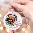 thumbnail image 4 of Add Photo Christmas Ornament, Our First Christmas Together, Christmas Ornament 2025, Christmas Gift for Couple, Custom Picture Name Year Christmas Ornaments, 4 of 5